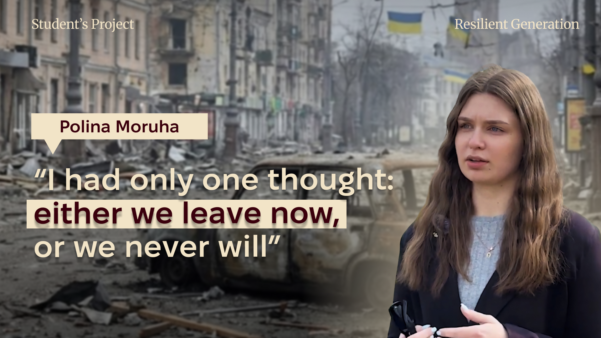 «Росіянин розстріляв першу машину нашої колони, поки ми виїжджали до підконтрольних територій»: як дівчина з Токмака вирвалася з окупації, а її батько пішов у ЗСУ